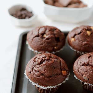 Muffins au chocolat végan et sans gluten