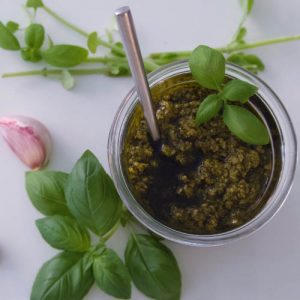 Pesto basilic vegan sans gluten