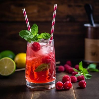 cocktail mojito framboise